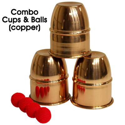 Combo Cups & Balls (Copper) by Premium magic - Trick
