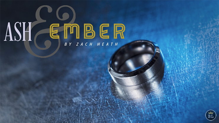 Ash and Ember Silver Beveled Size 7 (2 Rings) by Zach Heath - Trick