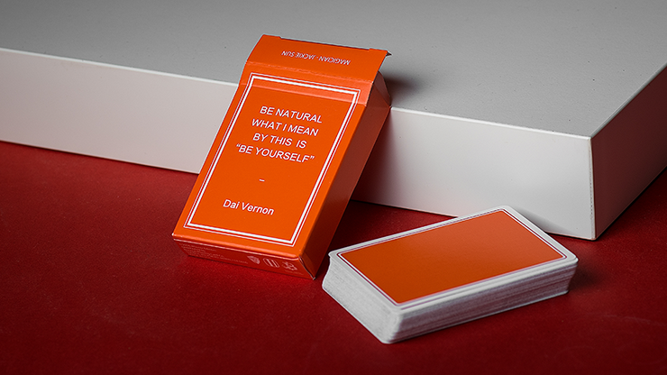 Magic Notebook Deck - Limited Edition (Orange) by The Bocopo Playing Card Company