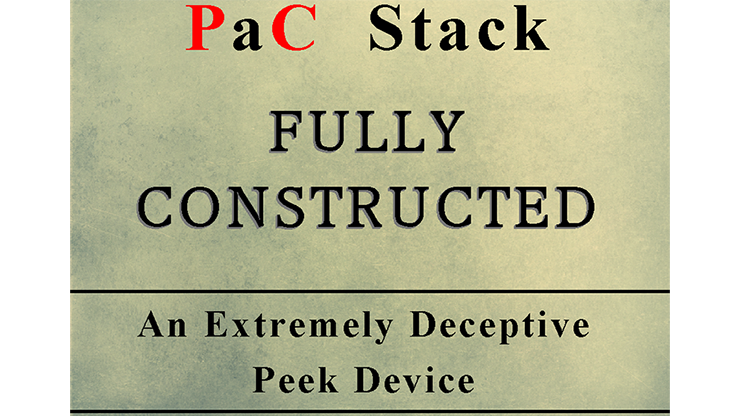 PaC Stack: Fully Constructed (Gimmicks and Online Instructions) by Paul Carnazzo - Trick